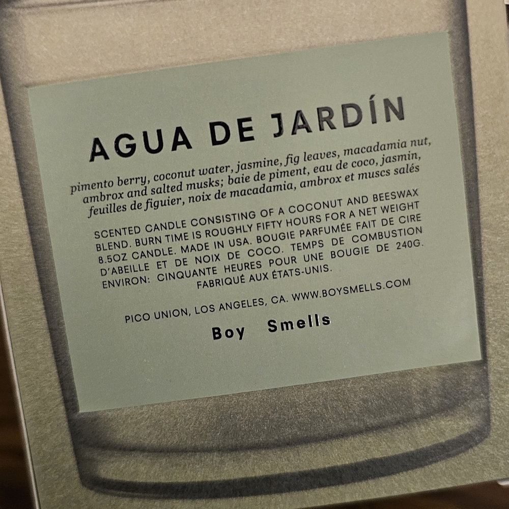 Boy Smells Agua de Jardín Candle - Gold - Picture 2 of 3